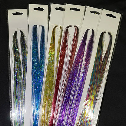 Glitter Fiber Hair Tinsel Thin Hair Extensions Mask Queen Nepal