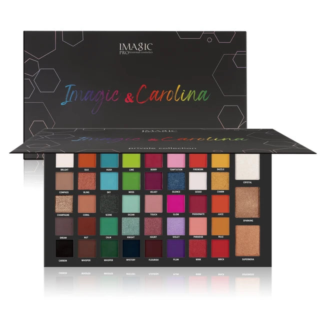 IMAGIC Professional Cosmetic Carolina 43 Colors Eyeshadow Palette