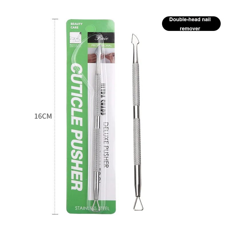 Cuticle Pusher Scraper - Curved and Sharp Stainless Steel Mask Queen Nepal