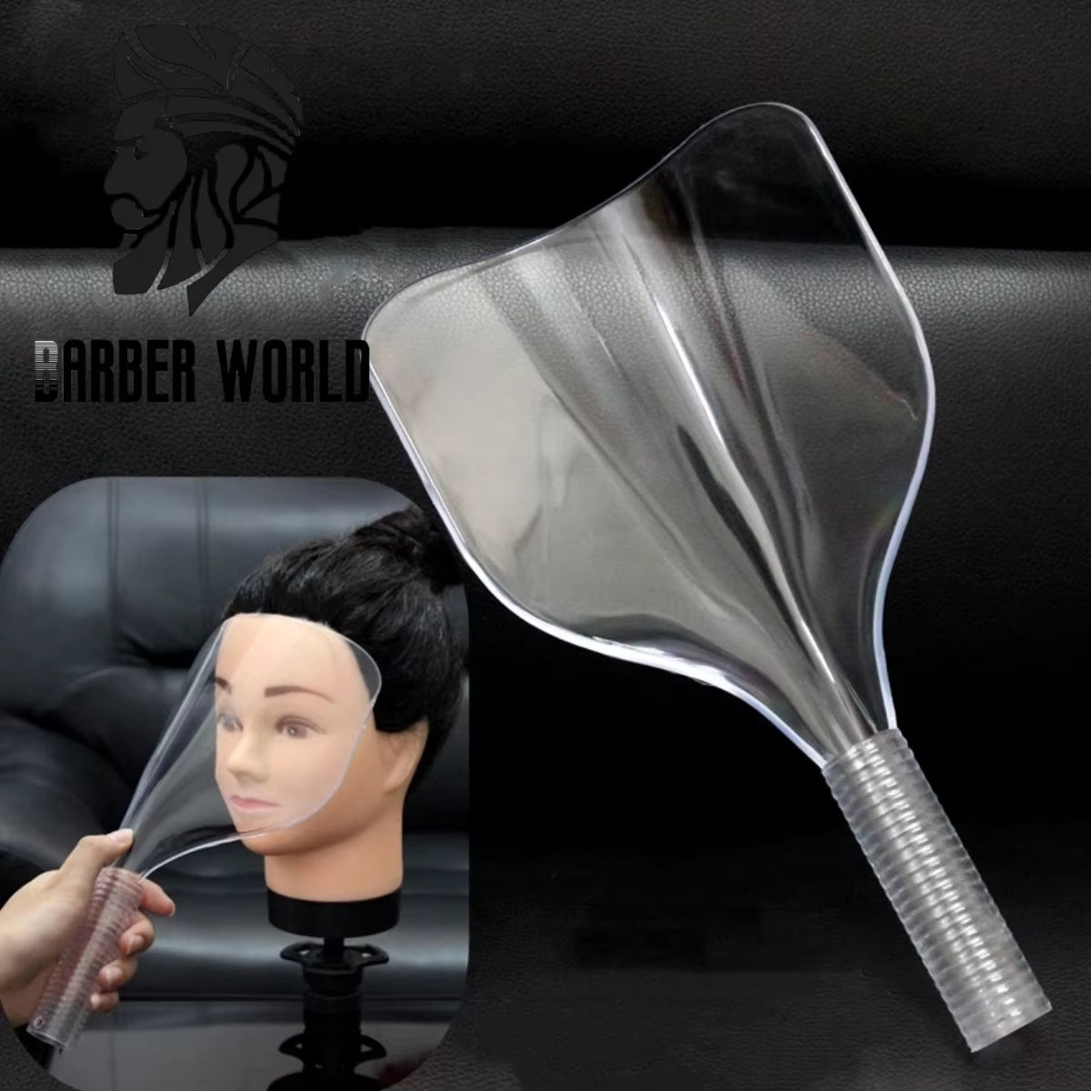 Safety Handheld Plastic Hair Salon Face Shield Mask Easy Beauty Nepal