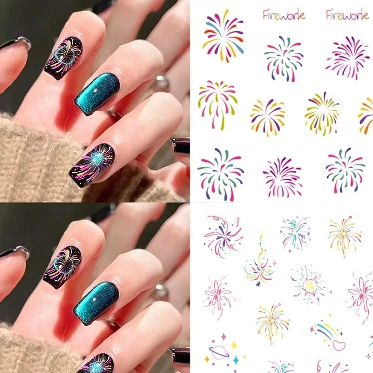 JOYFUL Laser Nail Art Stickers Mask Queen Nepal