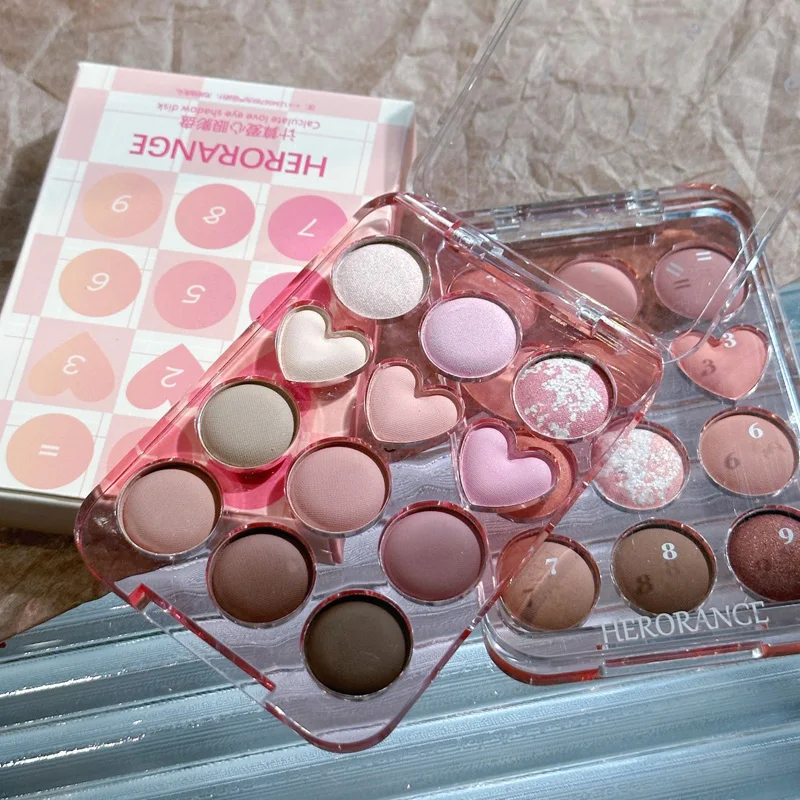 Herorange Calculate Love Disk 12 Color Eyeshadow Palette Easy Beauty Nepal