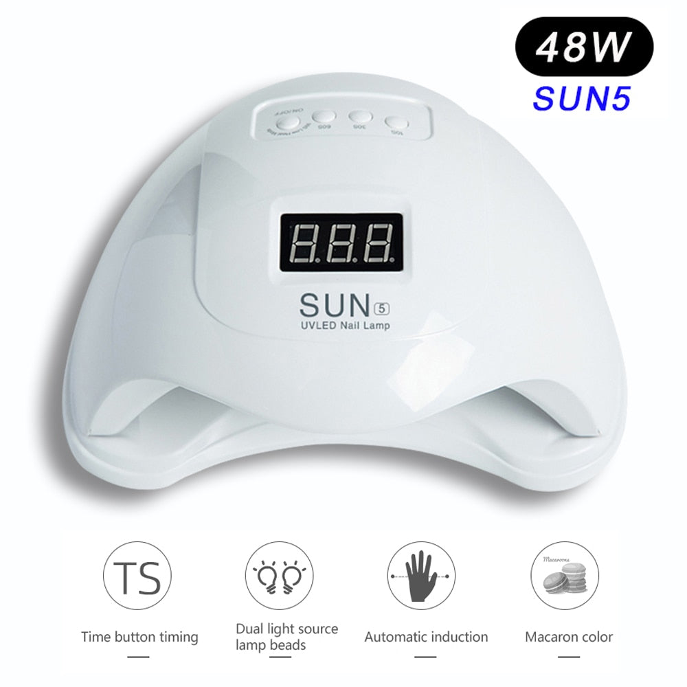 SUN 5 LED Nail Dryer Lamp With Automatic Sensor Professional UV Light Mask Queen Nepal