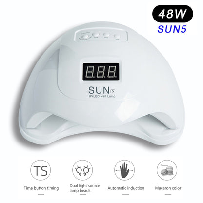 SUN 5 LED Nail Dryer Lamp With Automatic Sensor Professional UV Light Mask Queen Nepal