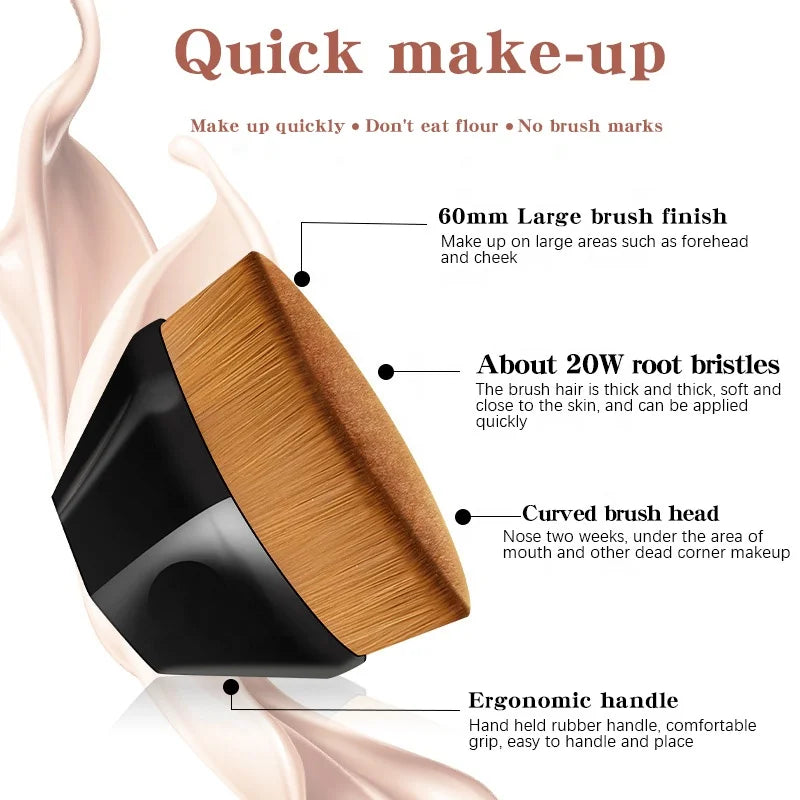 Six Corners Soft Synthetic Makeup Flawless Foundation Brush - Mask Queen Nepal