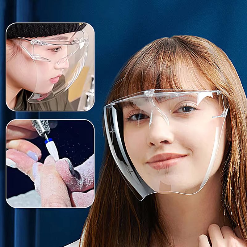 Lightweight Full Coverage Safety Mask Clear Face Shield Mask Queen Nepal