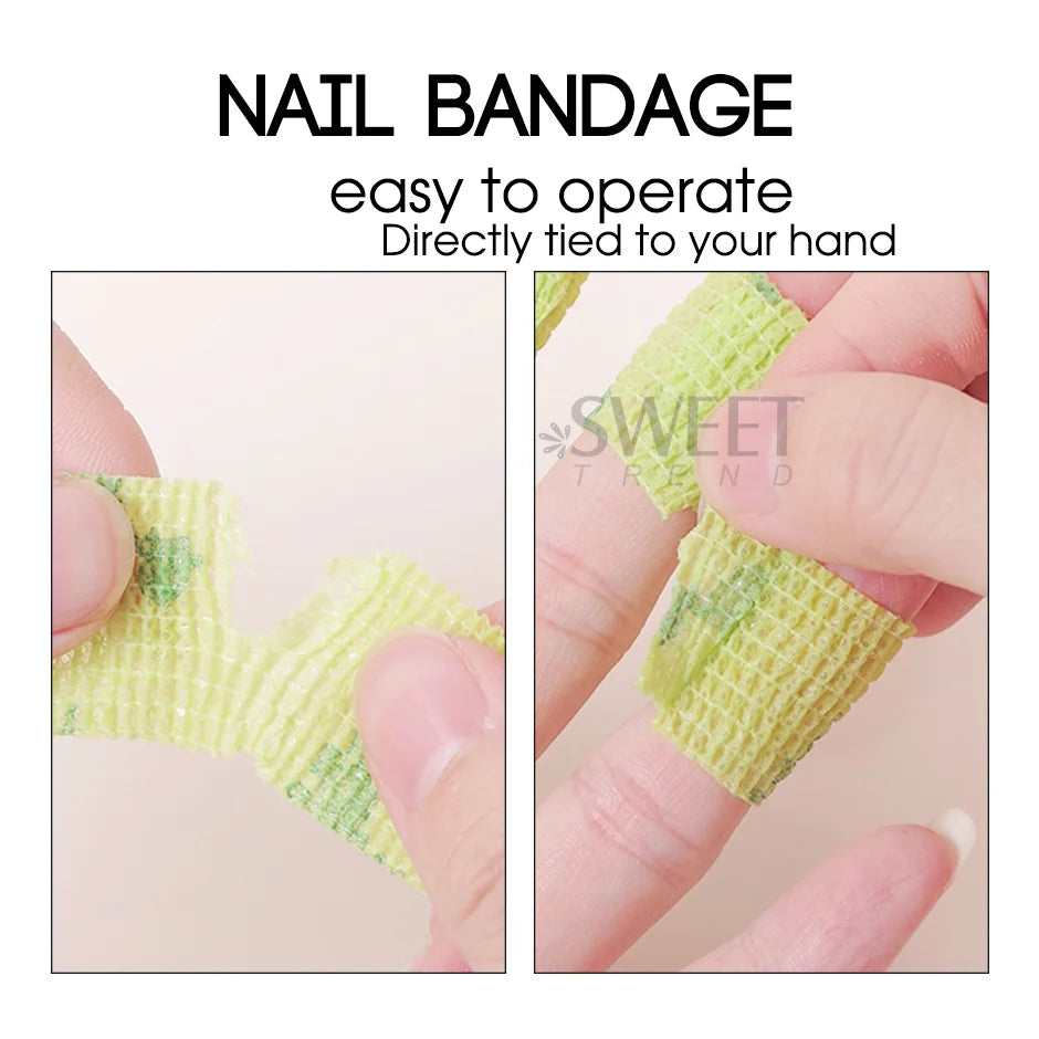 1pcs Self Adhesive Protective Tape Nail Wrap Tapes Self Adherent Strong Wrap Stickers Roll Mask Queen Nepal