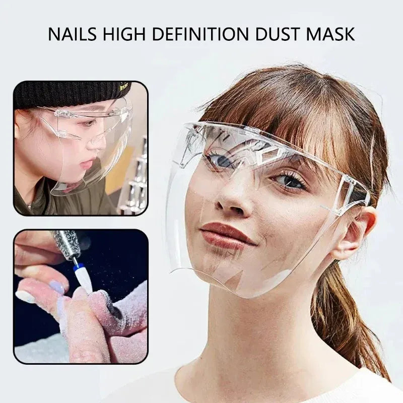 Lightweight Full Coverage Safety Mask Clear Face Shield Mask Queen Nepal