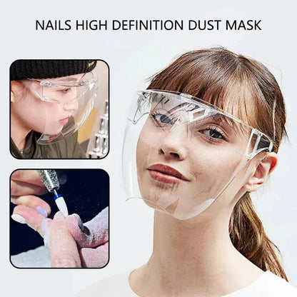 Lightweight Full Coverage Safety Mask Clear Face Shield Mask Queen Nepal