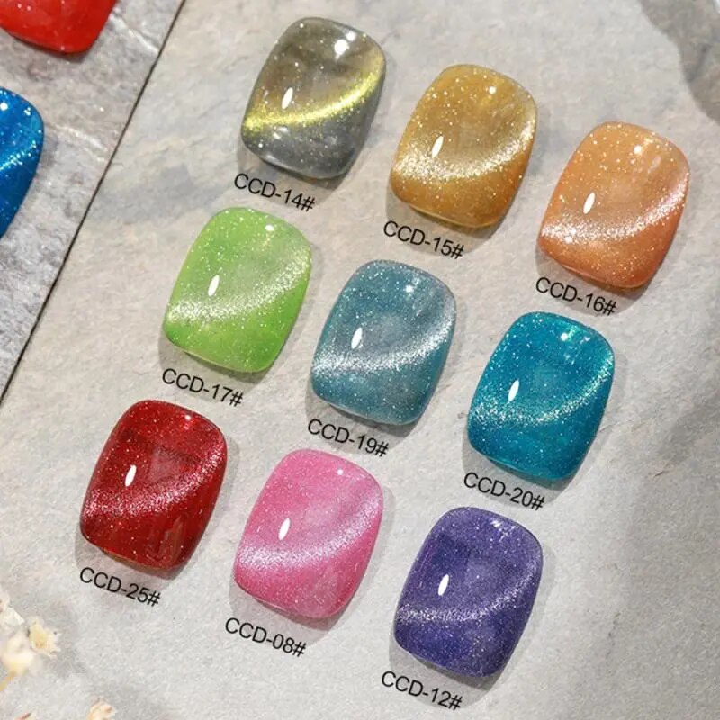 AS Dopamine Rainbow Cat Eye 5 Color Set with Free Already Made Display Board 15ml Mask Queen Nepal