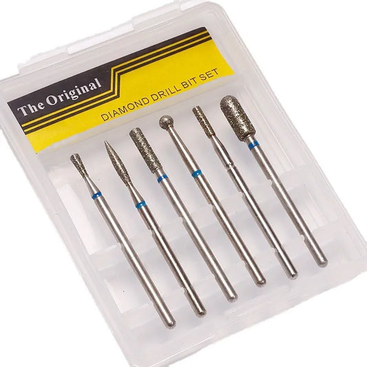 6Pcs Nail Drill Bits Mask Queen Nepal