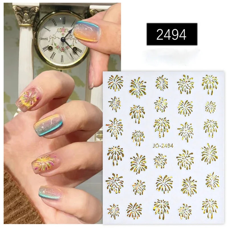 JOYFUL Laser Nail Art Stickers Mask Queen Nepal