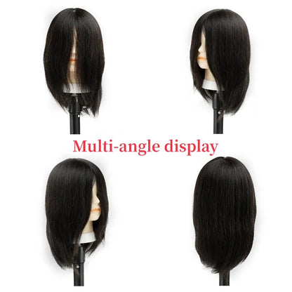 Straight Human Hair Head For Makeup Hair braiding Hairdressing Training Mannequins Mask Queen Nepal