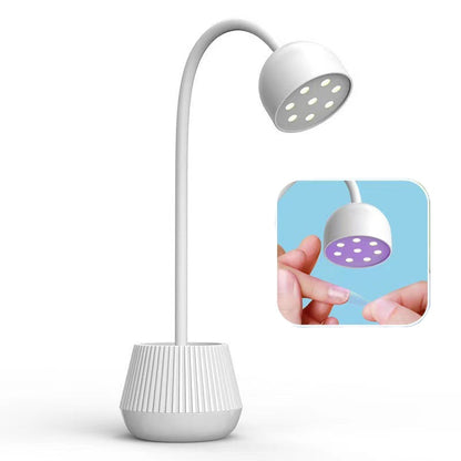 Mini Nail LED UV Lamp 360° Bendable Lotus Lamp Mask Queen Nepal