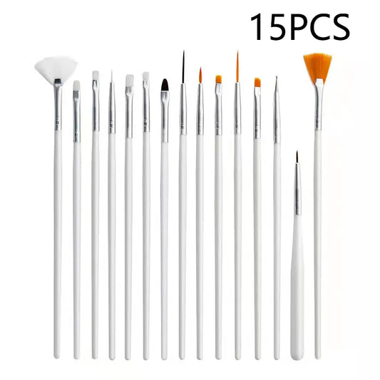 15 Piece Nail Art Brush Set Multifunctional Acrylic Nail Art Brush Mask Queen Nepal