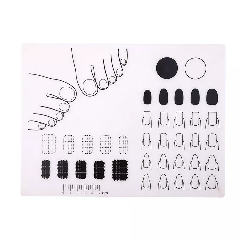 Silicone Painting Pad Foldable Nail Art Table Mat Mask Queen Nepal