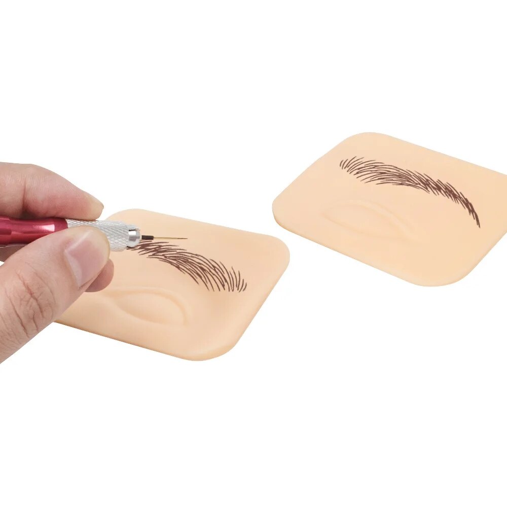 Silicone Eyebrow Fake Skin Practice for Microblading Training Mask Queen Nepal