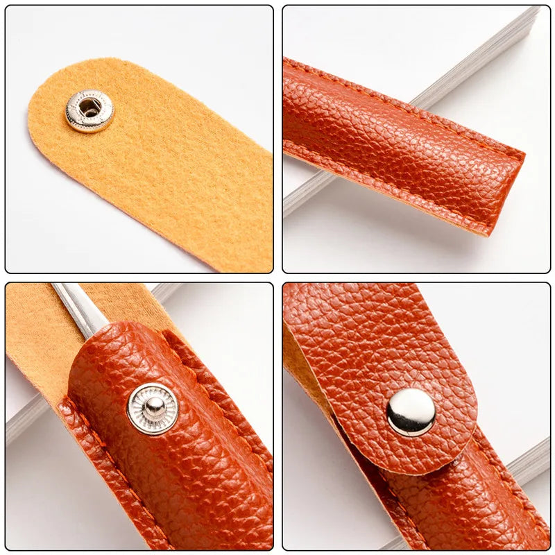 Eyelash Tweezer With Leather Portable Protective Storage Mask Queen Nepal