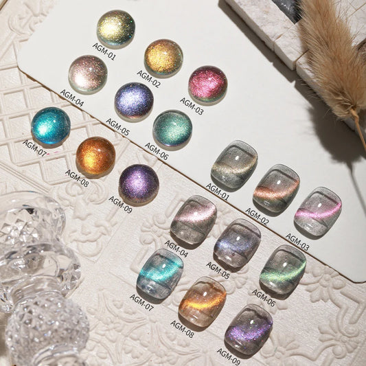 15ml Broken Diamond Cat Eye Gel Nail Polish Mask Queen Nepal