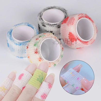 1pcs Self Adhesive Protective Tape Nail Wrap Tapes Self Adherent Strong Wrap Stickers Roll Mask Queen Nepal