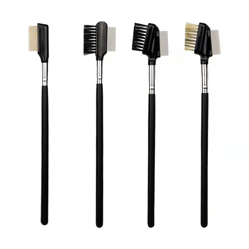 Double Sided Eye Brow Eyelash Brush - Mask Queen Nepal