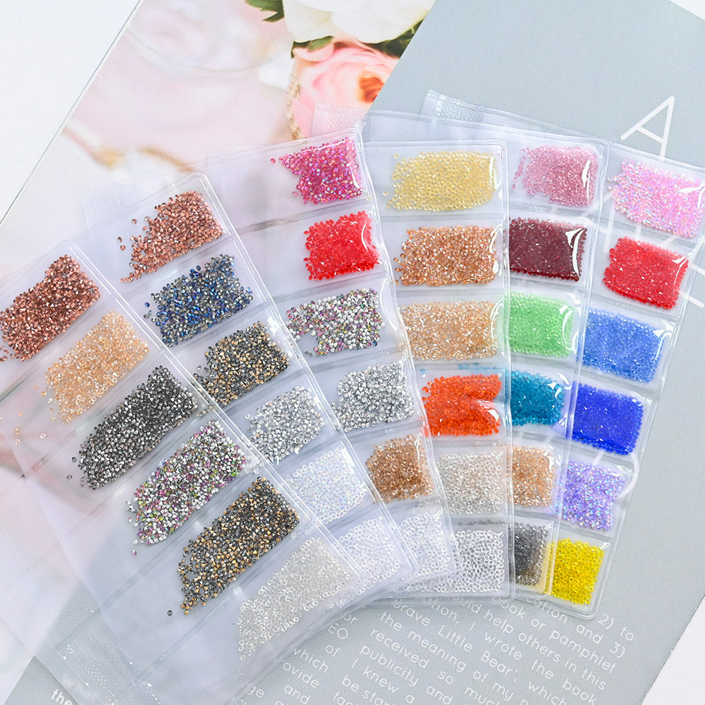 Trendy Nail Accessories Multi-Size Glass Nail Rhinestones Mask Queen Nepal