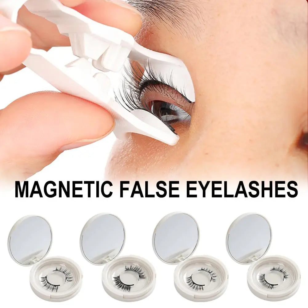 Magentic Lashes Reusable Clear Band Magnetic Eyelashes Kit with Applicator - Mask Queen Nepal