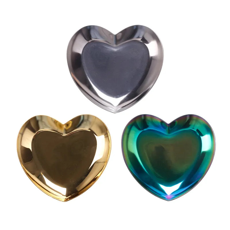 Stainless Steel Titanium Plating Heart Shape Nail Art Palette Mask Queen Nepal