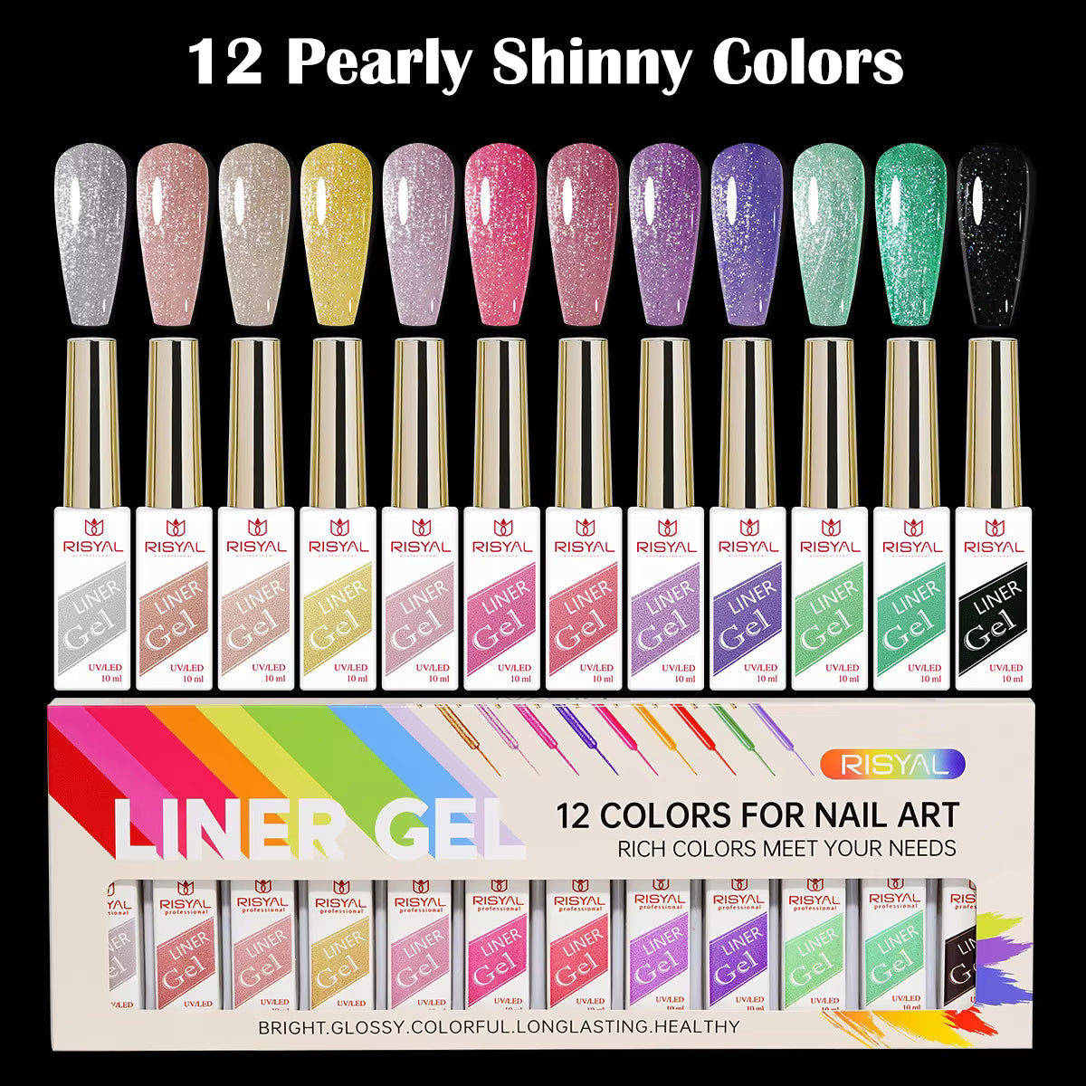 Risyal Liner Gel For Nail Art Fluorescent Color Gel Mask Queen Nepal