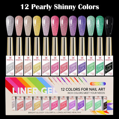 Risyal Liner Gel For Nail Art Fluorescent Color Gel Mask Queen Nepal