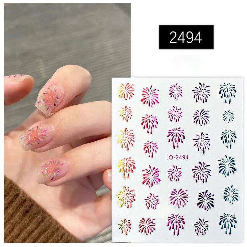 JOYFUL Laser Nail Art Stickers Mask Queen Nepal