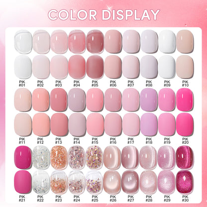 AS Gel Polish Peach Blossom Pink PIK Series 15ml Mask Queen Nepal