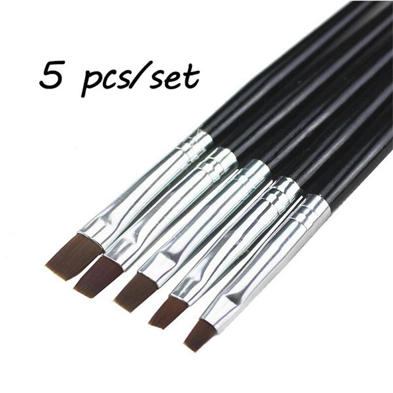 5pcs Nail Gel Brush Set Mask Queen Nepal