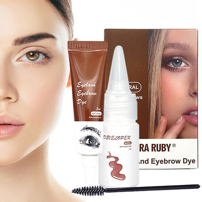 Flora Ruby Waterproof Eyebrow & Eyelash Dyeing Cream Gel Mask Queen Nepal