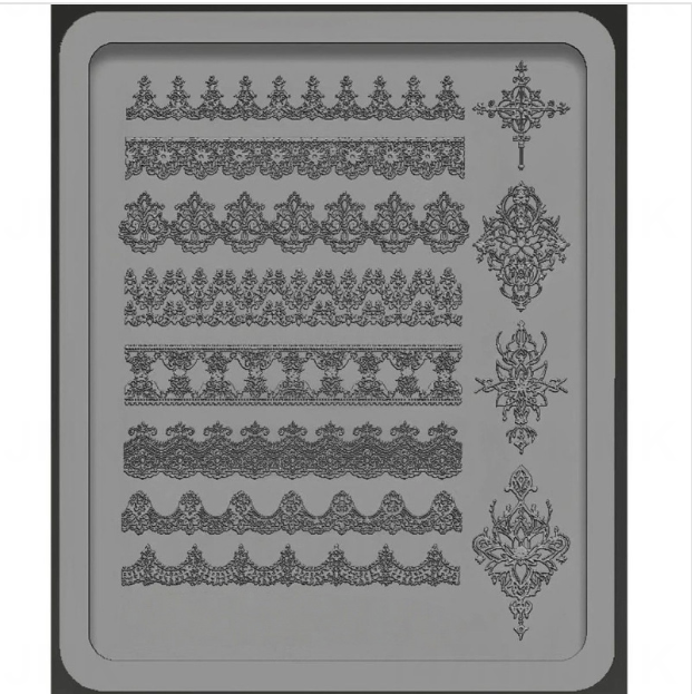 Lace Slicone Mold Mask Queen Nepal
