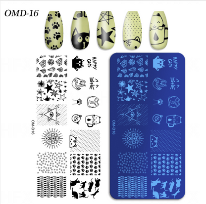 Nail Art Stamping Plate Mask Queen Nepal