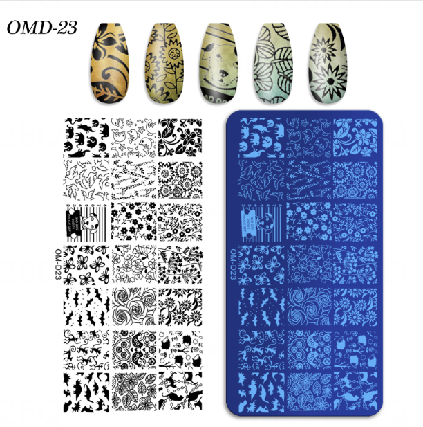 Nail Art Stamping Plate Mask Queen Nepal