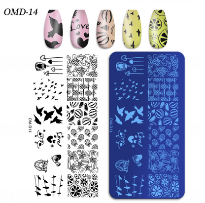 Nail Art Stamping Plate Mask Queen Nepal