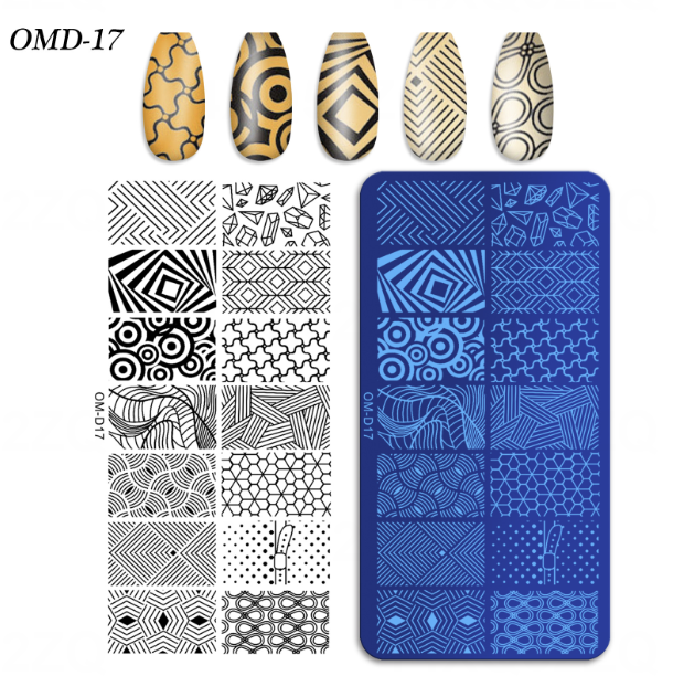 Nail Art Stamping Plate Mask Queen Nepal