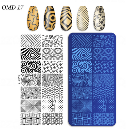 Nail Art Stamping Plate Mask Queen Nepal