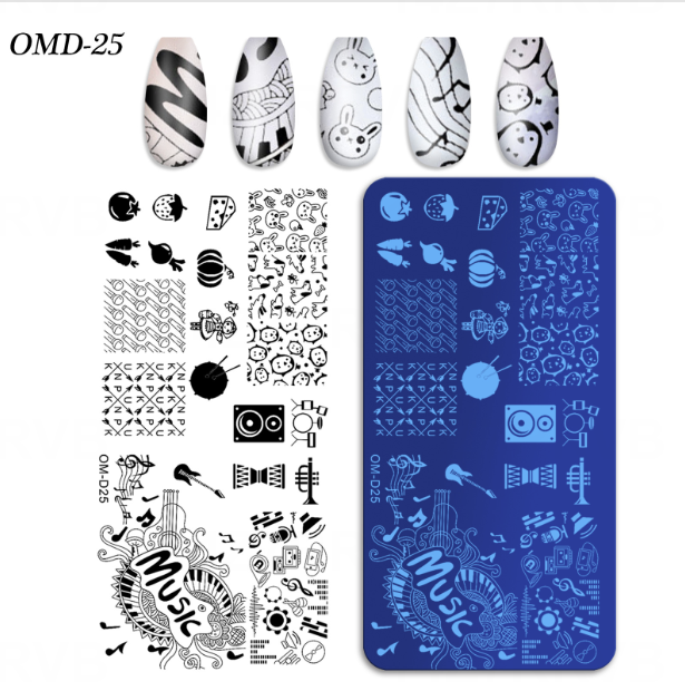 Nail Art Stamping Plate Mask Queen Nepal