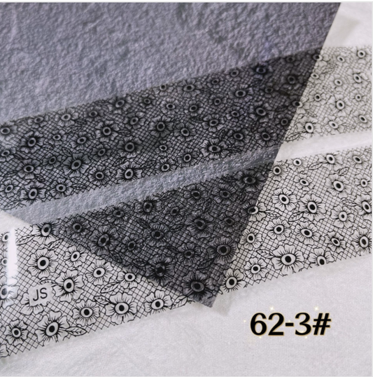 Nail Art Lace Foil Paper (4cm*100cm/2.5cm*100cm*10/4cm*100cm*10) Mask Queen Nepal