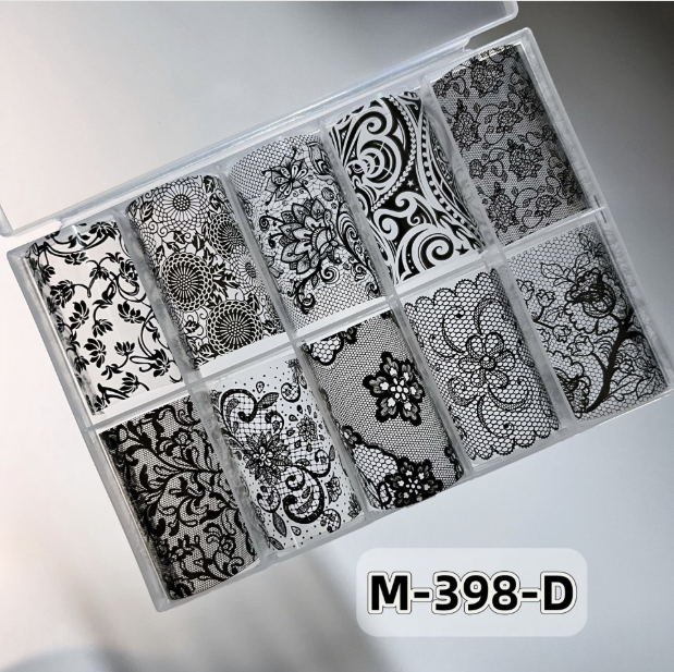 Nail Art Lace Foil Paper (4cm*100cm/2.5cm*100cm*10/4cm*100cm*10) Mask Queen Nepal