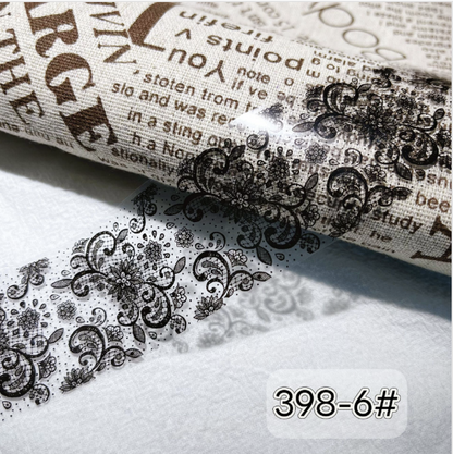 Nail Art Lace Foil Paper (4cm*100cm/2.5cm*100cm*10/4cm*100cm*10) Mask Queen Nepal