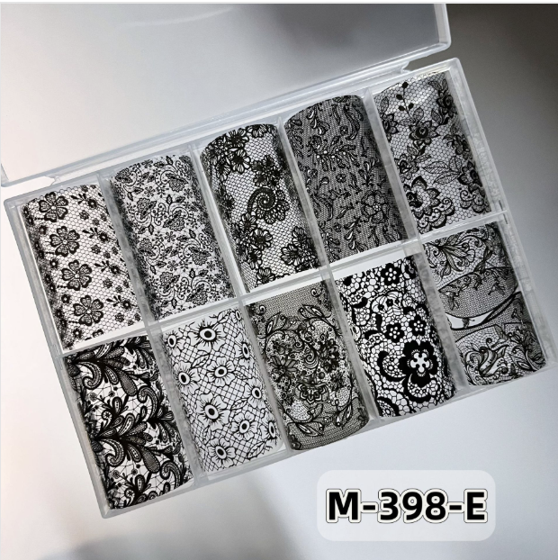 Nail Art Lace Foil Paper (4cm*100cm/2.5cm*100cm*10/4cm*100cm*10) Mask Queen Nepal