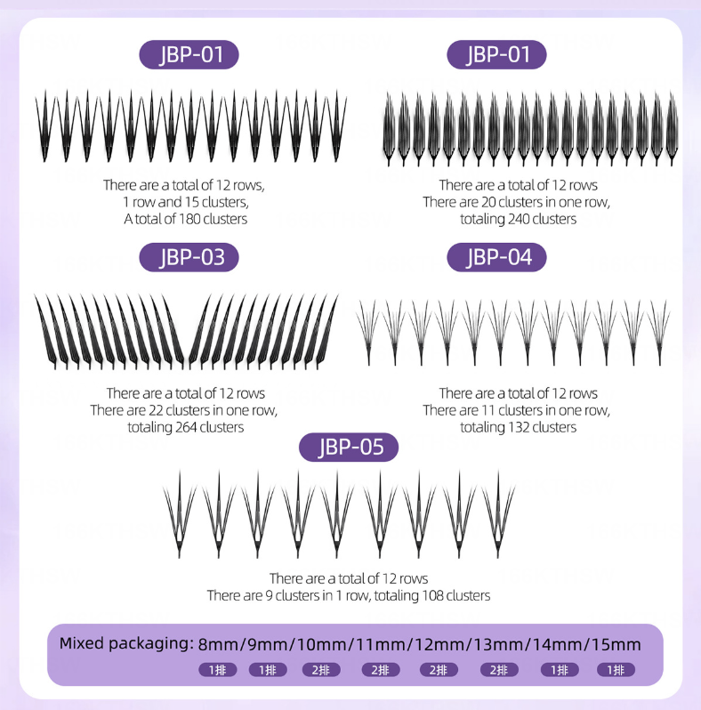 Anime Eyelashes C/D Curl Mask Queen Nepal