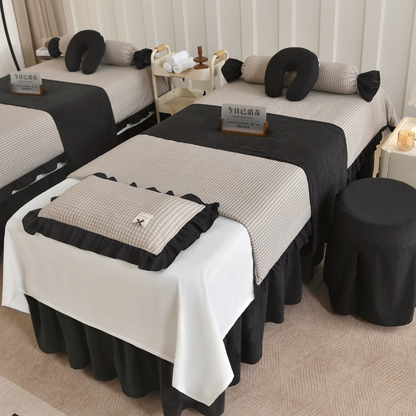 Ins Style Salon Facial & Spa Linen 4 Pieces Set （80*190） Mask Queen Nepal