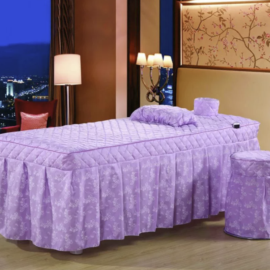 Budget Friendly Style Salon Facial & Spa Linen 4 Pieces Set （80*190） Mask Queen Nepal