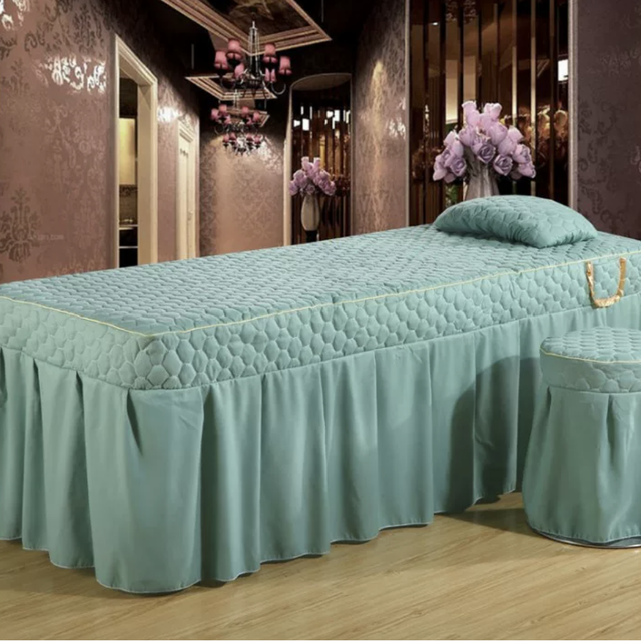 Budget Friendly Style Salon Facial & Spa Linen 4 Pieces Set （80*190） Mask Queen Nepal