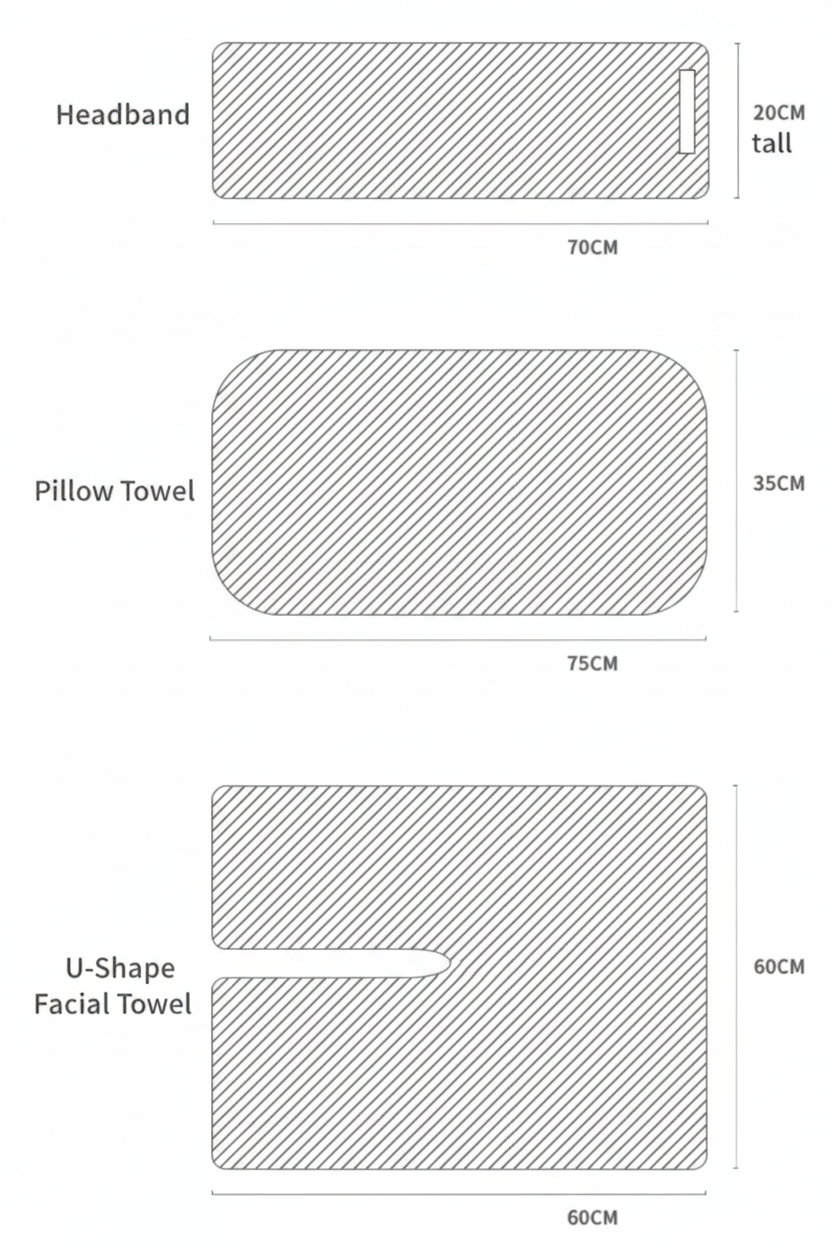Facial Spa 3 Pieces Towel Set Mask Queen Nepal